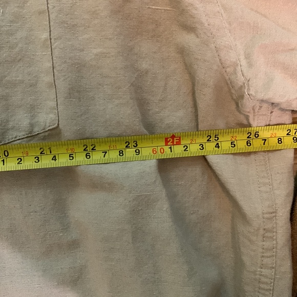 Gap Men’s Linen Cotton Blend Short Sleeve Collar Button Down Shirt - Picture 6 of 8